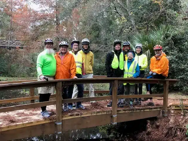 Ken and Janice visiting Bartram Gardens in Philadelphia on a winter trip, during their Bartram adventure travels