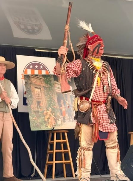 Chief Ahaya talking about the skirmish.